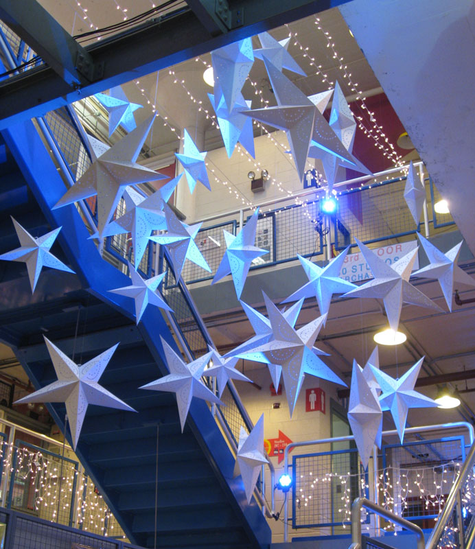 Even paper stars entice us to look up.